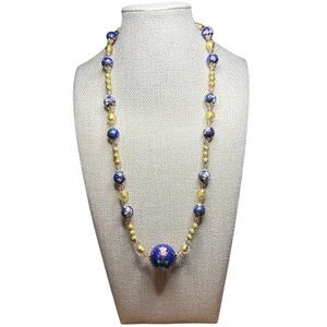 Artisan Made Cloisonné Beaded Necklace